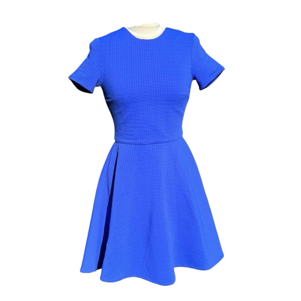 OPENING CEREMONY Waffle Weave Skater Dress Red Women’s Size Medium - Picture 6 of 6